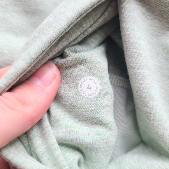 Lululemon Scuba Crew Neck Pullover Sweater in Heathered Springtime Green Size 4 - Picture 9 of 10
